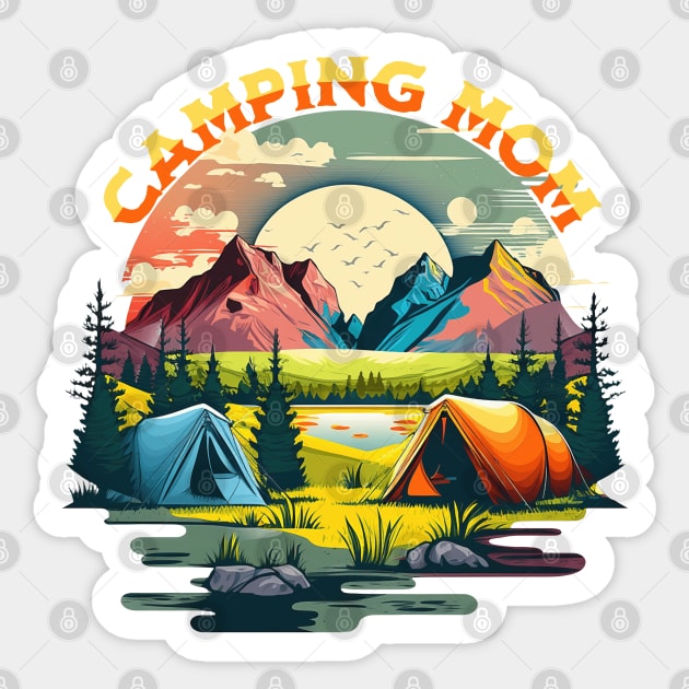 Camping Mom Sticker by HolidayBug